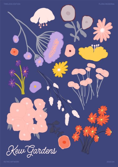 Plakat Kew Gardens Blomst Plakat Kew Gardens Blomst