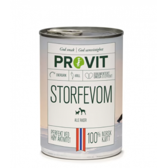 Provit Gobiten Hundemat Storfevom med Krill 400g Provit Gobiten Hundemat Storfevom med Krill 400g
