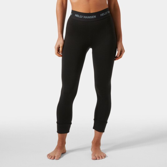 Helly Hansen Dame Lifa Merino Mellomvekt 3/4 Skibukser Svart M