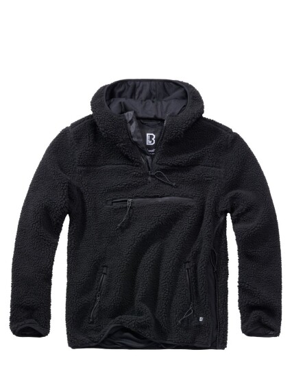 Brandit Teddyfleece Worker Hettegenser Svart