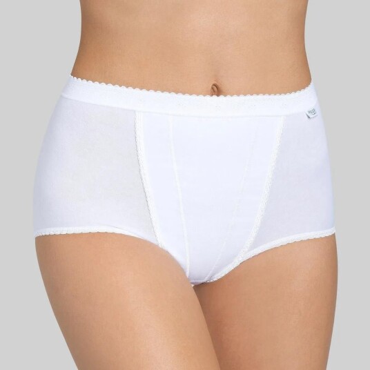 Sloggi Truser Control Maxi Hvit bomull 48 Dame