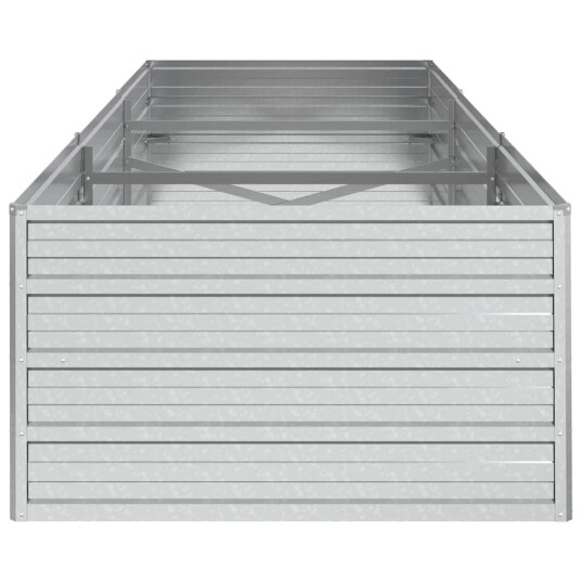 vidaXL Høybed 240x80x45 cm galvanisert stål sølv vidaXL Høybed 240x80x45 cm galvanisert stål sølv