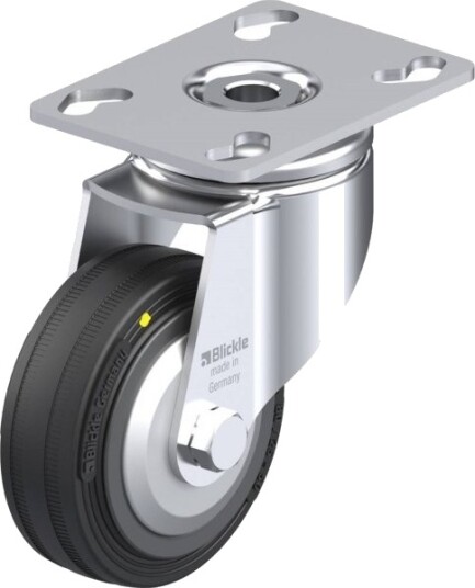 Blickle Hjul 642447 Lkpa-Vpa 80K-El-Fa, Hjuldiameter 80 Mm, Maks. Belastning 60 Kg, 1 Stk