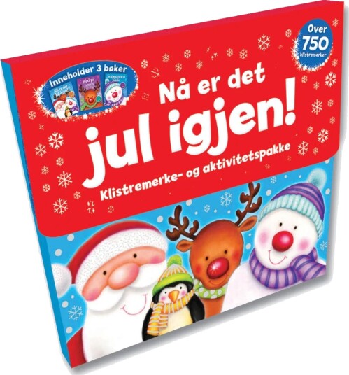 Nå Er Det Jul Igjen! Klistremerke- Og Aktivitetspakke. Inneholder 3 Bøker. Over 750 Klistremerker