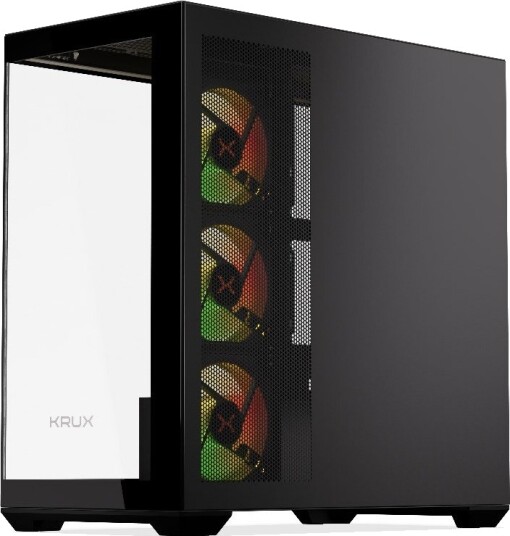 Krux Exo Tower ATX 4x120mm ARGB-vifter Svart