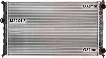 VAN WEZEL 49002024 Radiator motorkjøling