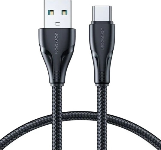 Joyroom Surpass A11 USB A USB C 3A kabel 0.25m svart S UC027A11B1