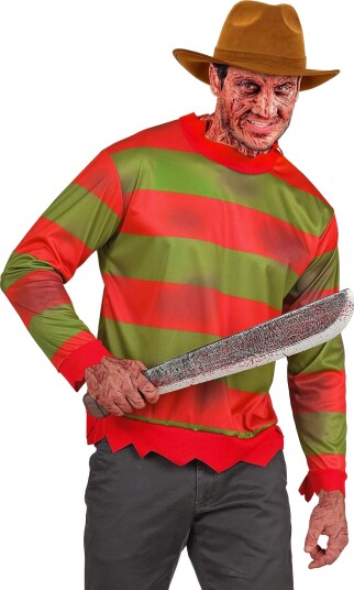 Fright Night Freddy Krueger Inspirert Kostymegenser Large X-Large Herrekostyme 26863