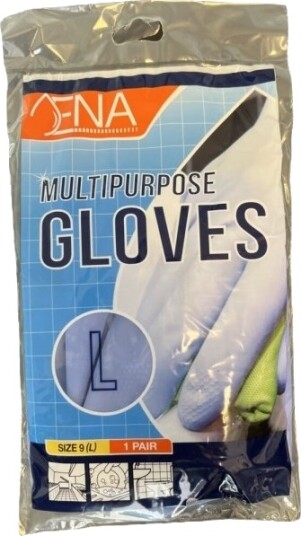 Latexhandske Ena L Blå Latex Pudderfri Med Velour 12 Stk.
