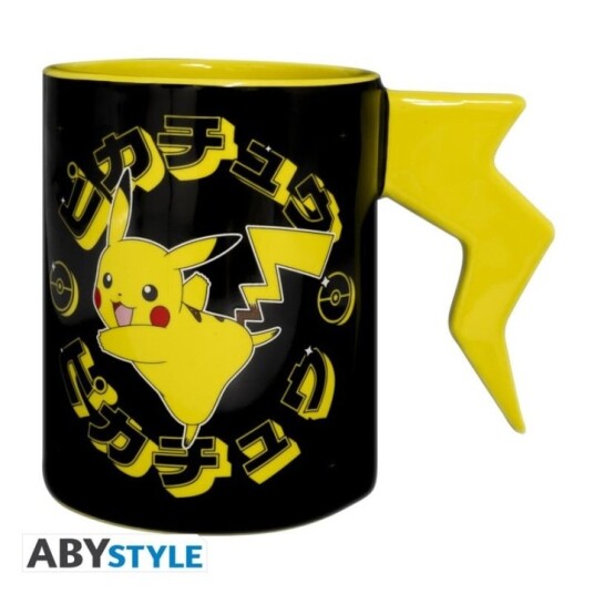 Other Brand Abysse POKEMON Krus 3D håndtak Pikachu lynbolt Other Brand Abysse POKEMON Krus 3D håndtak Pikachu lynbolt