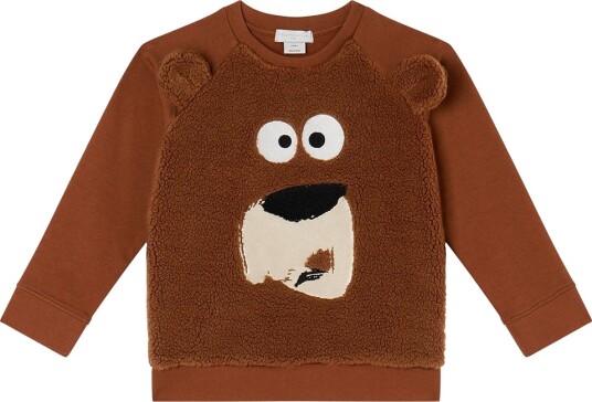 Stella McCartney Kids Collegegenser   Brun m. Bjørn/Fleece   Stella McCartney Kids   8 år 128   Collegegenser