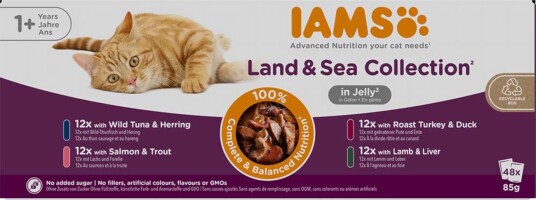 IAMS Advanced Nutrition Adult Land & Sea I Gelé 48X85 G