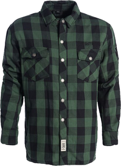 West Coast Choppers Flanell Aramid Kjøring Grønn Svart