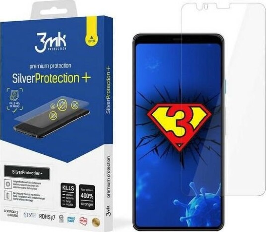 3Mk 3Mk Silver Protect+ Google Pixel 4 Våtinstallert Antimikrobiell Film