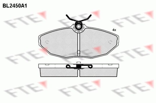 Bremseklosser FTE 9011042 Bremseklosser FTE 9011042