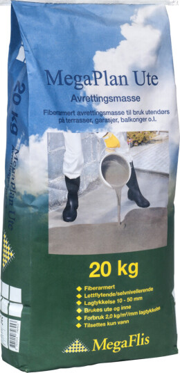 MEGAPLAN UTENDØRS AVRETTINGSMASSE 20KG
