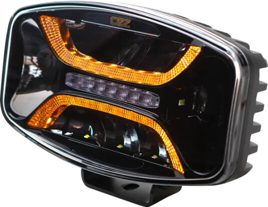 OZZ XO1 P LED fjernlys med varsellys 8160 lumen sort hus. OZZ XO1 P LED fjernlys med varsellys 8160 lumen sort hus.
