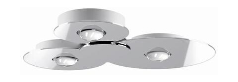 Lodes Bugia Triple 3000K Taklampe Krom Lodes Bugia Triple 3000K Taklampe Krom