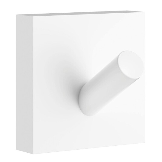 Smedbo huskrok, matt hvit, 45 x 45 mm