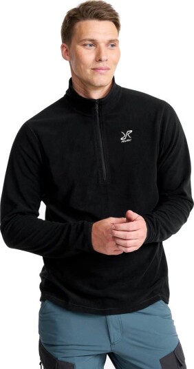 Revolutionrace Hiker Half zip Fleece Herre Mango Mint M Herre Overdeler Fleece & midlayers