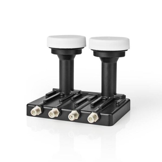 LNB Quad monoblokk 6,0 ° - Dobbelt Satellitthode - Parabolhode LNB Quad monoblokk 6,0 ° - Dobbelt Satellitthode - Parabolhode