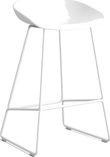 Hay AAS 38 2.0 Barstol 65 cm Rustfritt Stål Hvit / Hvit Hay AAS 38 2.0 Barstol 65 cm Rustfritt Stål Hvit / Hvit