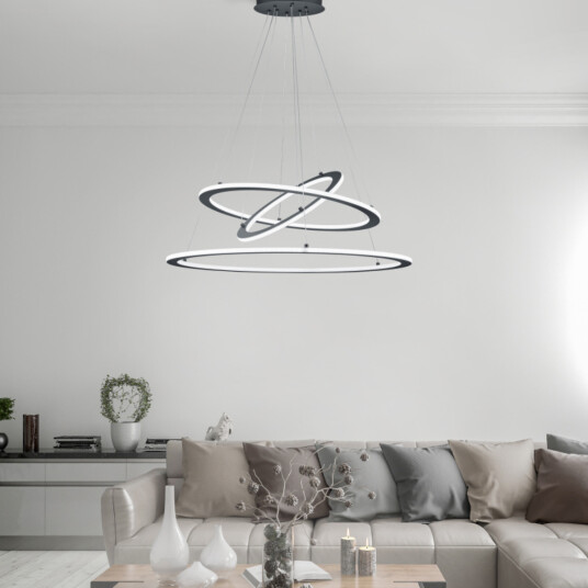 Trio Lighting Durban takpendel - Antrasitt