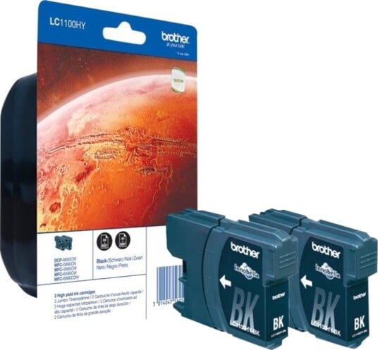 Brother Lc1100hybkbp2 - HøykapasitetSvart - Original - Blister - Blekkpatron - For Brother Dcp-6690Cw