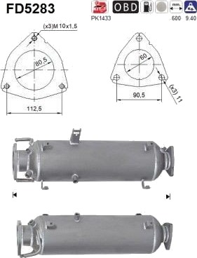 AS FD5283 Partikkelfilter AS FD5283 Partikkelfilter