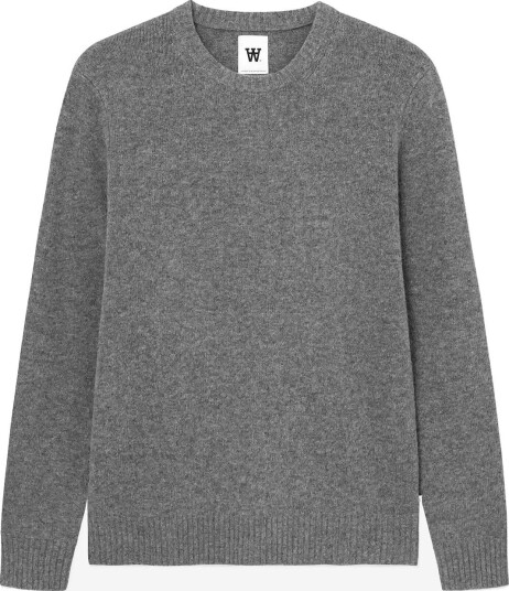 WOOD WOOD Wwtal Crew Neck 25590   GREY MELANGE   M