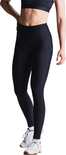 FUSION Gym High Waist Treningstights Dame Svart XS
