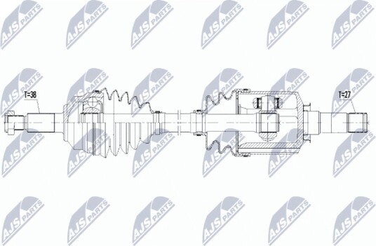 NTY NPW FR 199 Drivaksel NTY NPW FR 199 Drivaksel