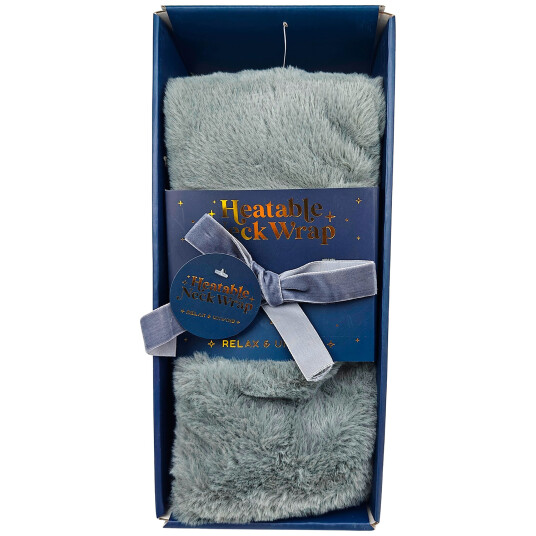 Nakkevarmer Oppvarmelig Nakkepude Faux Fur Heatable Neck Wrap GRÅ