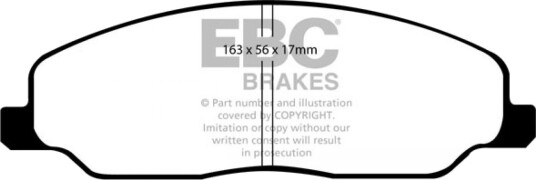 EBC Brakes DP41740R Bremseklosser