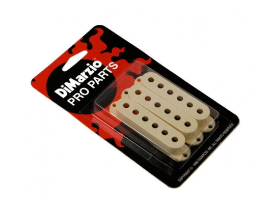 DIMARZIO DM2000AW Vintage Strat Pickup Cover Aged White 3-pakning