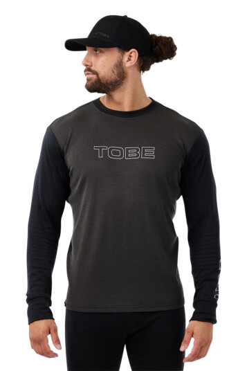 TOBE Outerwear Undertrøye TOBE Ferox Merino Jet Svart