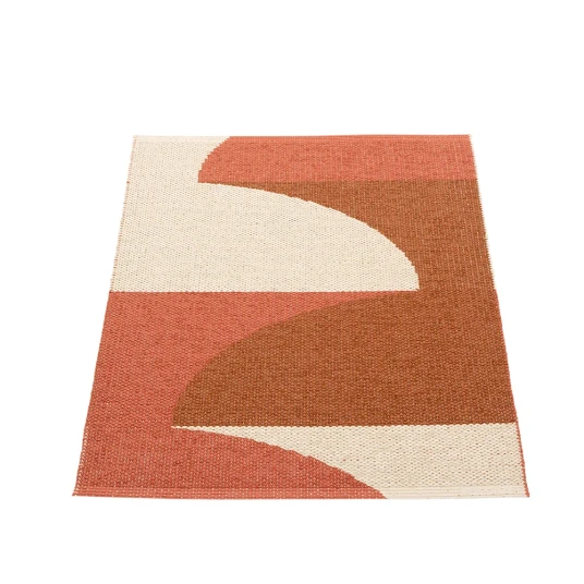 Pappelina Hill teppe Brick/Rust/Cream 70 x 90cm