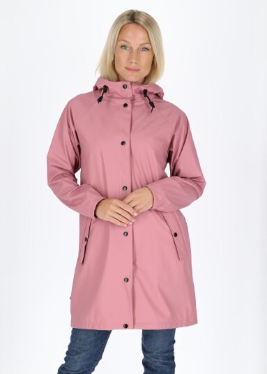 Koster Long Coat W Dusty Rose 46  Regnjakker