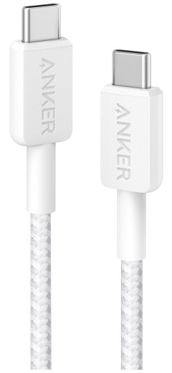Anker 322 USB-C to USB-C Braided cable - 0.9m - White