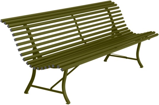 Fermob - Louisiane Bench 200 Cm, Pesto - Hagebenker - Grønn - Metall