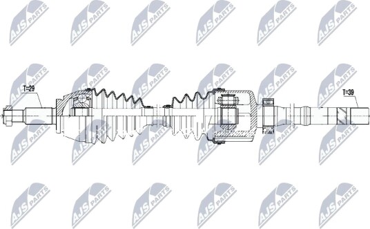 Nty Drivaksel NTY NPW RE 089 Nty Drivaksel NTY NPW RE 089