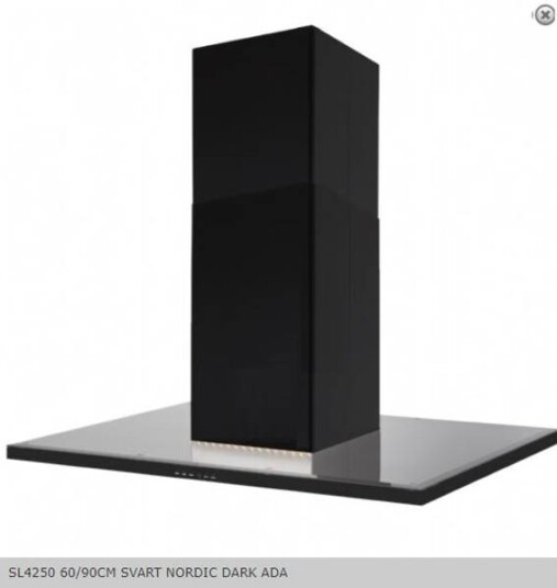 Silverline Nordic Dark Ada SL 4250 Fritthengende Ventilator 90 cm - Svart Silverline Nordic Dark Ada SL 4250 Fritthengende Ventilator 90 cm - Svart