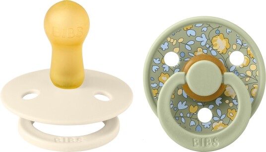 BIBS x Liberty Pacifier Colour Eloise Latex Size 2 Sage Mix 2pcs