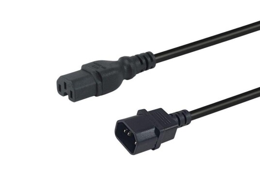 Equip Netzkabel Anschl. C14  > C15    1.80m          schwarz