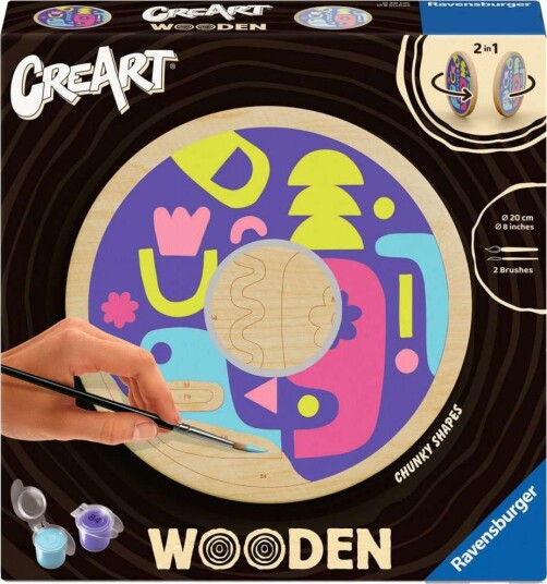 Ravensburger CreArt Treverk Mal Etter Tall Sett Kvadratiske Former