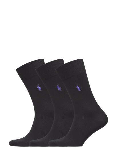 Polo Ralph Lauren Trouser Sock 3-Pack - Black - 43-46 Polo Ralph Lauren Trouser Sock 3-Pack - Black - 43-46