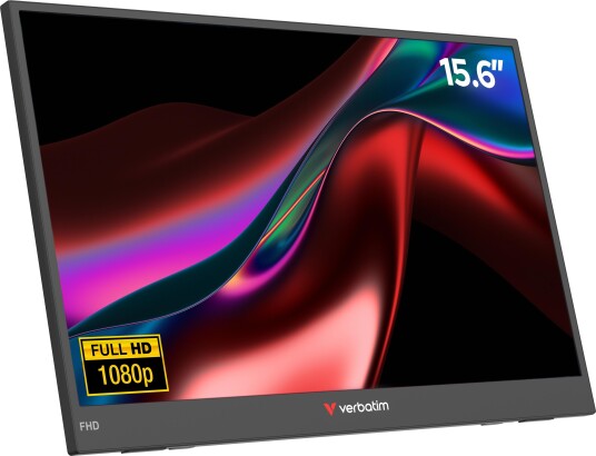 Verbatim 15.6" Portabel FHD Monitor med IPS og USB-C