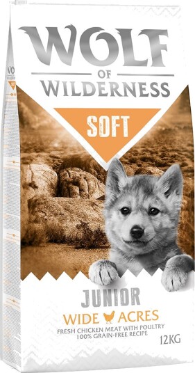 Wolf Of Wilderness Tørrfôr Junior Soft Wide Acres Kylling 12 kg