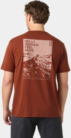 Helly Hansen Menn Skog Recycled Graphic T skjorte M