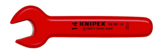 Knipex 14 mm Fastnøkkel i Kromvanadiumstål, 135 mm Knipex 14 mm Fastnøkkel i Kromvanadiumstål, 135 mm